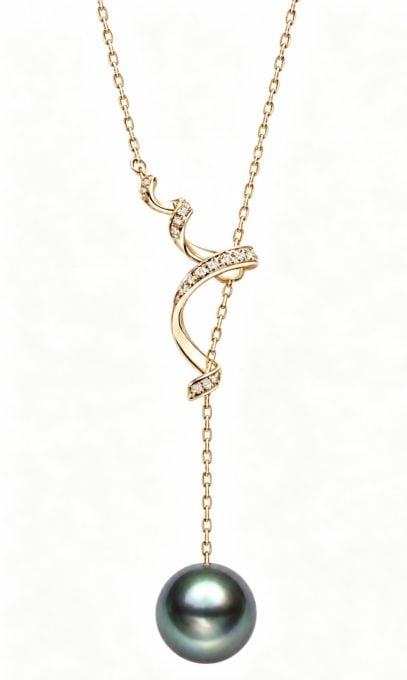 Tahitian Pearl and Diamonds Siena Necklace