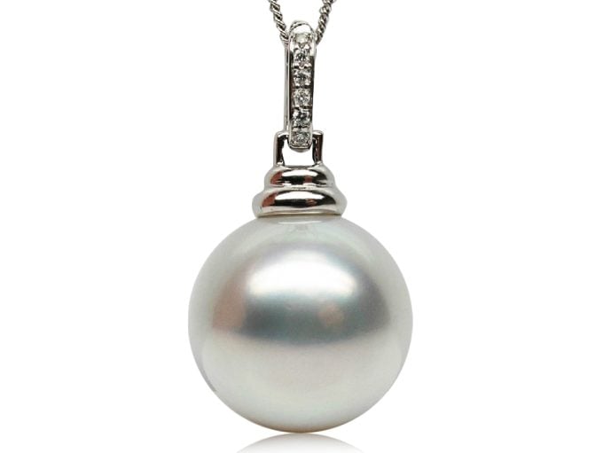Typhaine South Sea Pearl and Diamond Pendant