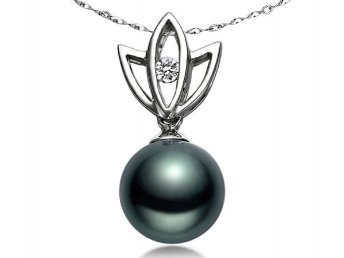 Elmer Tahitian Pearl and Diamond Pendant