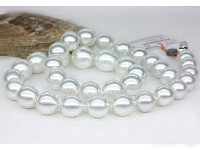 10-12.5 mm White South Sea Drop Pearl Necklace