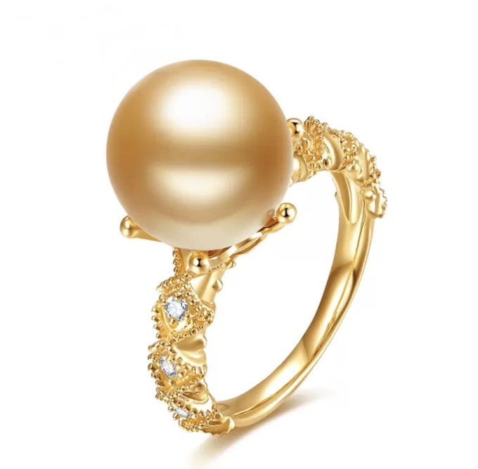 Gianna South Sea Pearl and Diamond Ring