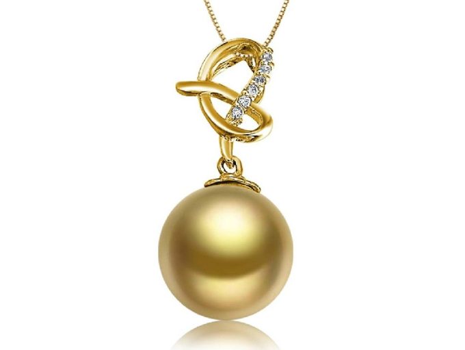 Lyle South Sea Pearl and Diamond Pendant