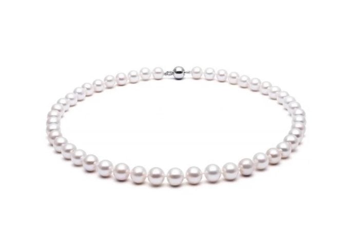 White Freshwater Pearl Necklace 10-11 mm AAA