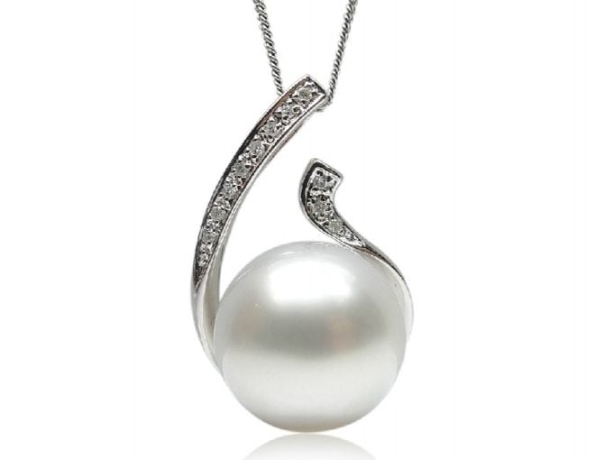 Zara South Sea Pearl and Diamond Pendant
