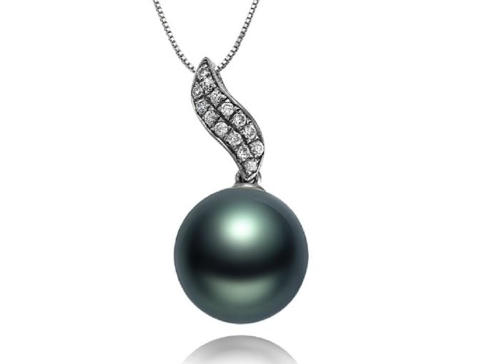 Arlen Tahitian Pearl and Diamond Pendant