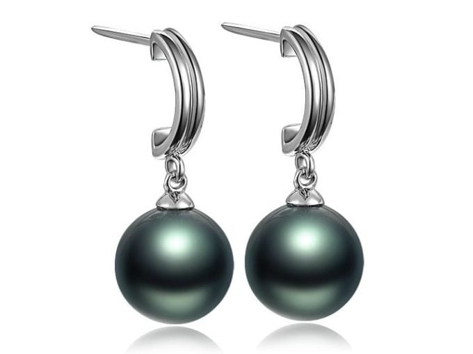 Ingram Tahitian Pearl Earrings 14K & 18K Gold