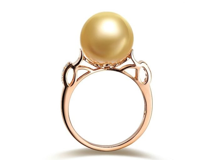 Eliane South Sea Pearl and Diamond Ring