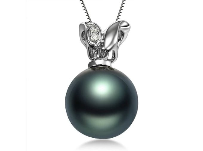 Bartholomew Tahitian Pearl and Diamond Pendant