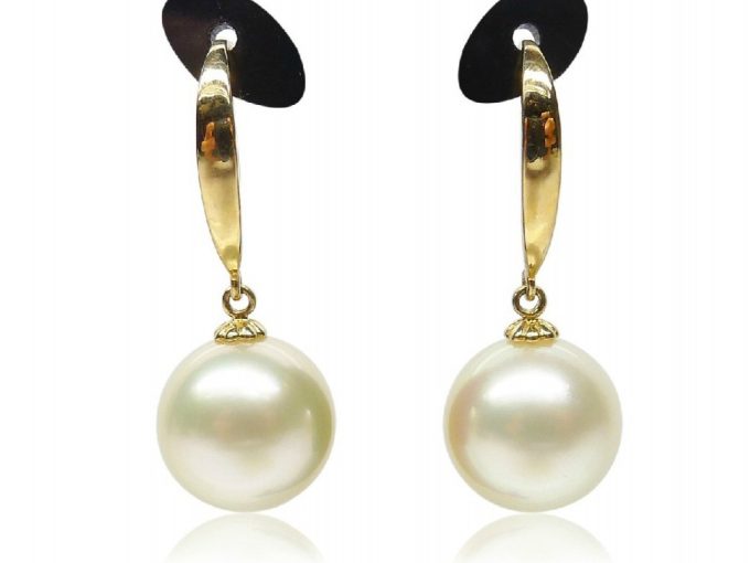 South Sea Pearl Indigo Earrings