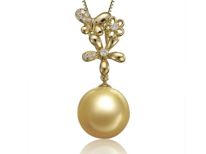Bevis South Sea Pearl and Diamond Pendant