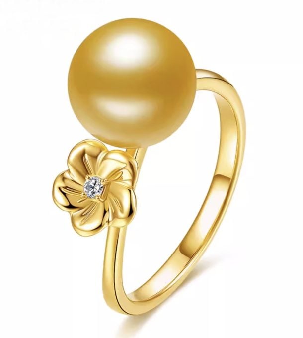 South Sea Pearl and Diamond Harmony Ring