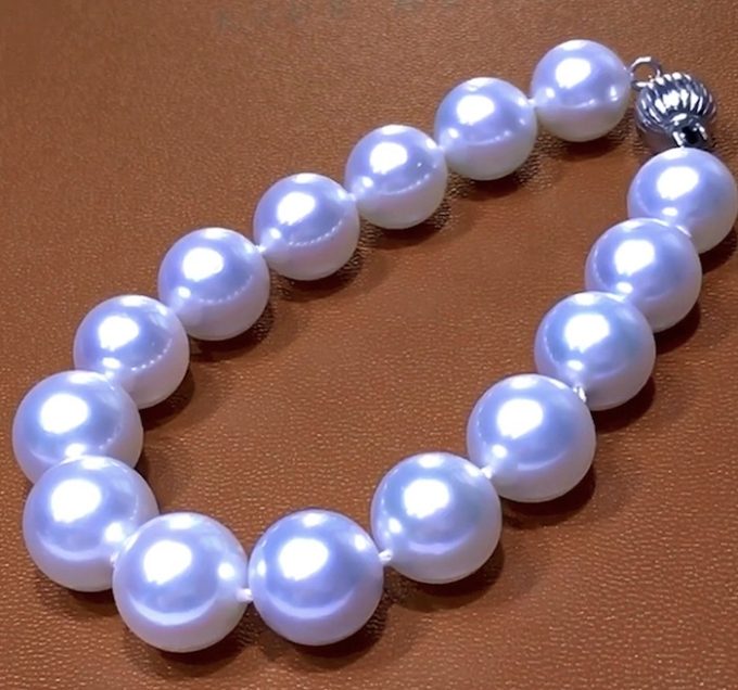 10-12 mm White South Sea Pearl Cleo Bracelet