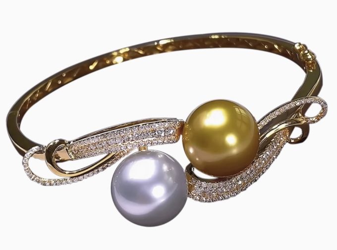 South Sea Pearl Bangle Bracelet