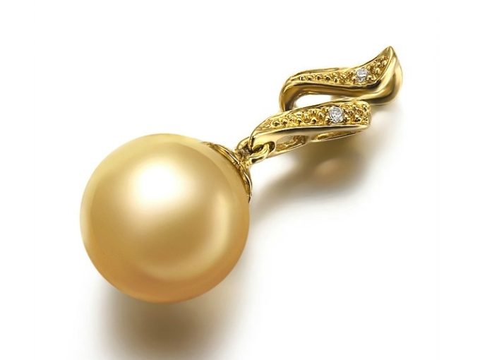 Byron South Sea Pearl and Diamond Pendant