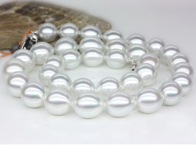 10-14 mm White Drop South Sea Pearl Necklace