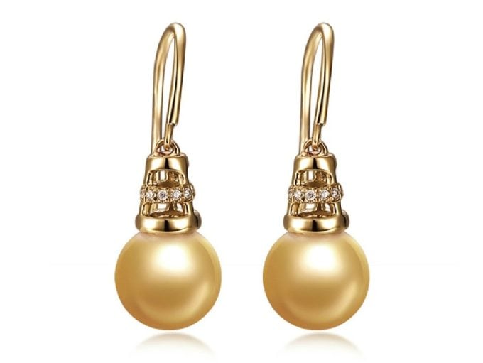 Firmin South Sea Pearl and Diamond Earrings