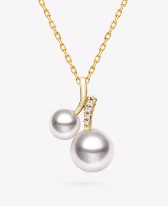 14K Gold South Sea Pearl Kensley Diamond Pendant
