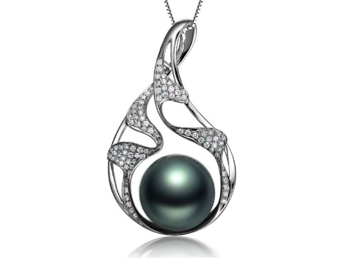 Tahitian Pearl Maren Pendant Sterling Silver