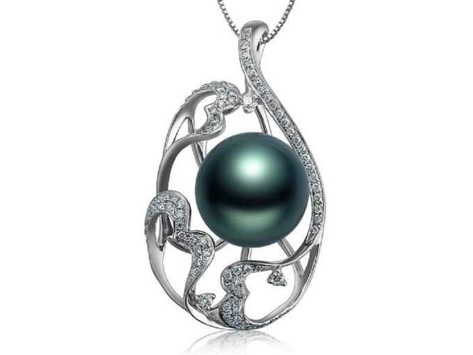 Tahitian Pearl Jacqueline Pendant Sterling Silver