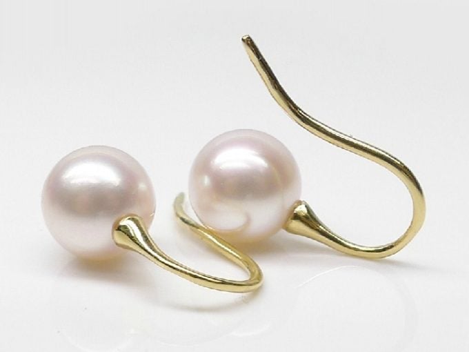 South Sea Pearl Dangle Casey Earrings 14K/18K Gold