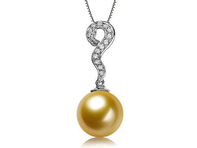 Lucille South Sea Pearl and Diamond Pendant